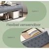 Songmics Pufas su daiktadėže 40 x 110 x 40 cm pilka