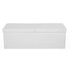 Songmics Laikymo suoliukas su ottomanu, 110x38x38 cm, balta