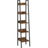 Songmics Laiptų lentyna 33.8x29.9x171 cm Ruda Plienas