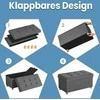 SONGMICS sėdimoji kėdė su saugojimo vieta, sulankstoma suolelė su kojomis, saugojimo dėžė