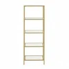Songmics Spintelė su 5 stiklo lentynomis, 40 x 30 x 124.5 cm