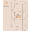 Lentyna SONGMICS 40x80x160 cm, juoda, 520 kg