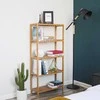 Songmics Lentyna 60x26x130 cm Natūralaus bambuko