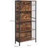 Songmics Lentyna ergonomiškas, ruda, 74 x 30 x 154 cm