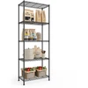 SONGMICS metalinis sandėliavimo stelažas su 5 reguliuojamomis lentynomis 30 x 60 x 161 cm LGR165BH01