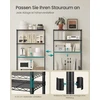 SONGMICS metalinis sandėliavimo stelažas su 5 reguliuojamomis lentynomis 30 x 60 x 161 cm LGR165BH01