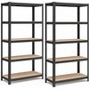 Songmics Lentynų blokas, 90x40x180 cm, juoda
