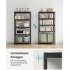 Songmics Lentynų sistema 180x90x40 cm Juodas plieno sandėliavimas