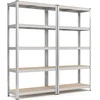 Songmics Lentynų sistema 180x90x40 cm Sidabrinė plieninė saugykla