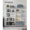 Songmics Lentynų sistema 180x90x40 cm Sidabrinė plieninė saugykla