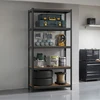 Songmics Lentynų sistema 200x120x60 cm Mėlynas metalas