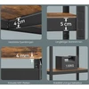 Songmics Lentynų sistema 200x120x60 cm Mėlynas metalas