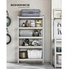 Songmics Lentynų sistema 30x75x150 cm Sidabrinė plieninė saugykla