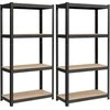 Songmics Lentynų sistema 80x40x160 cm Juodas plienas
