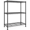SONGMICS metalinis sandėliavimo stelažas su 3 reguliuojamomis lentynomis, 30 x 60 x 77 cm, LGR163BH01