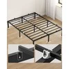 Lova Songmics Lovos rėmas 190x140x35,6 cm Juodas plienas