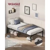 Vasagle Metalinis viengulės lovos rėmas 90 x 200 cm modernus rašalas juodas