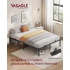 Vasagle Metalinis dvivietės lovos rėmas 140 x 200 cm modernus rašalas juodas