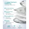 Songmics Lyginimo lenta, pilka, 160 x 38 x 72,5–90 cm