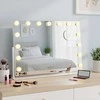 Songmics LED kosmetinis veidrodis su 15 lempučių ir 10 kartų padidinimu
