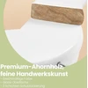 SONGMICS medinės pakabos, 10 vnt. rinkinys, pakabos iš masyvios medienos