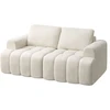 Songmics Moduline sofa be rėmo su šenilo apmušalu, balta, svetainei