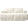 Songmics Moduline sofa be rėmo su šenilo apmušalu, balta, svetainei