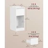 Songmics Naktinė spintelė 25x30x59,5 cm balta MDF