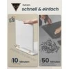 Songmics Naktinis staliukas 30x25x59,4 cm Baltas MDF