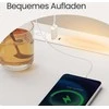 Songmics Naktinis staliukas su LED apšvietimu ir USB jungtimis