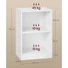 Songmics Naktinis staliukas 35x35x50 cm Baltas Su Saugykla