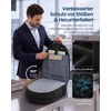 Songmics Nešiojamojo kompiuterio kuprinė 35 L, 17.3 colių kompiuteriui, su USB jungtimi ir 180° atidarymu, juoda
