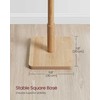 Songmics Paltų kabykla 30x30x173,6 cm Smėlio spalvos guminė mediena