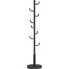 Songmics Paltų kabykla 40x40x175,3 cm Juoda MDF Plienas