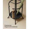 Songmics Paltų stovas 40x40x175 cm juodas metalas