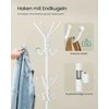 Songmics Paltų stovas 48x43x175 cm Baltas metalas
