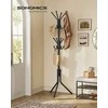 Songmics Paltų stovas 48x43x175 cm Juodas metalas
