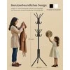 Songmics Paltų stovas 48x43x175 cm Juodas metalas