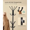 Songmics Paltų stovas 48x43x175 cm juodas metalas