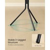 Songmics Paltų stovas 48x43x175 cm juodas metalas