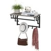 Songmics Paltų stovas 66x30x27 cm Pilkai rudas ir juodas plienas