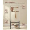Songmics Paltų stovas 73,6x34x183,5 cm Rudas