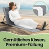 SONGMICS paplūdimio kėdžių rinkinys (2 vnt.), kempingo kėdės, saulės gultai