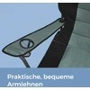Songmics Sulankstoma paplūdimio kėdė, kempingo kėdė, pakraunama iki 250 kg