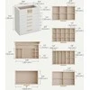 Songmics Papuošalų dėžutės organizatorius 25.1x16.3x29 cm Baltas laikymas