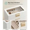Songmics Papuošalų dėžutės organizatorius 25.1x16.3x29 cm Baltas laikymas