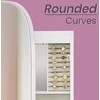 Songmics Sieninė spintelė MDF 10x42x108 cm balta