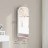 Songmics Sieninė spintelė MDF 10x42x108 cm balta