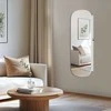 Songmics Sieninė spintelė MDF 10x42x108 cm balta