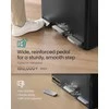 Songmics Perdirbimo šiukšliadėžė 62x35.3x54 cm Juodas plienas